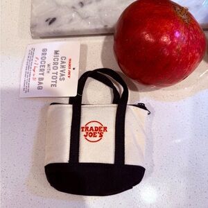Trader Joe’s Canvas Micro Tote with Grocery Bag PRE-RELEASED - Navy Blue